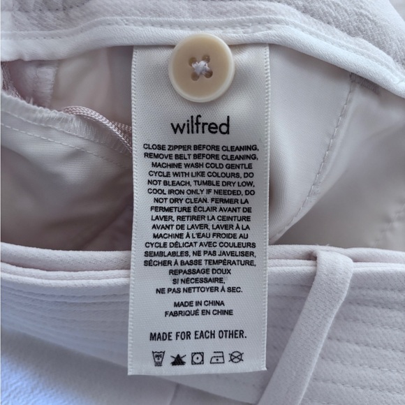 Last Chance Aritzia Wilfred Tie Front Short In Light Birch Size 0 XS - Picture 4 of 5